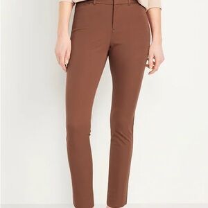 Women's Brown Slim Fit Pants